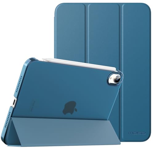 Couvercle intelligent iPad Mini 6 2021 étui mince antichoc bleu paon pour tablette Apple