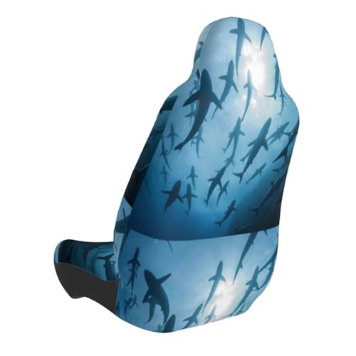 Housse de siège de voiture océan impression 3D pour intérieur auto universel - 3