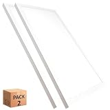 FactorLED GXtronic Pack Panel LED 60x30 Superficie 36W (360W), 4000Lm, Plafón Cuadrado Techo, Potencia Regulable, 3CCT Luz Seleccionable, 595x295x22mm (2)