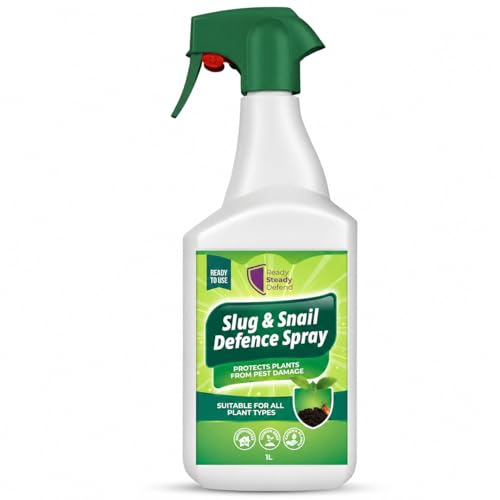 Slug & Snail Defence Spray 1L | Natural Slug Repellent for Plants | Slug & Snail Deterrent | Indoor & Outdoor Use | Eco-Friendly Garden Spray | Protects Houseplants Flowers & Vegetables