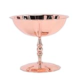 RASTKY Diseño Floral Taza de Helado Tazón de Postre Inoxidable En Forma de Flor Bocadillo con Patas de Metal Taza para Servir Ensalada Pudín de Frutas Yogur Fiesta Estable y Antideslizante