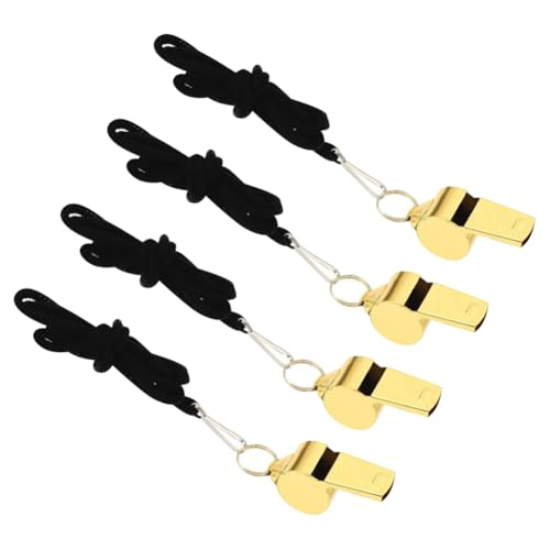 4 Pcs Silbatos de Acero Inoxidable para Entrenamiento