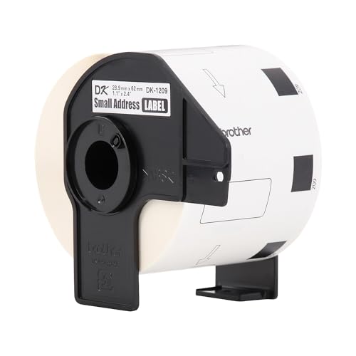 Image of Brother Genuine DK-1209 Small Address Paper Label Roll, Die-Cut Paper Labels, Engineered for Excellence, 800 Labels Per Roll,White, 3 rolls (DK12093PK)