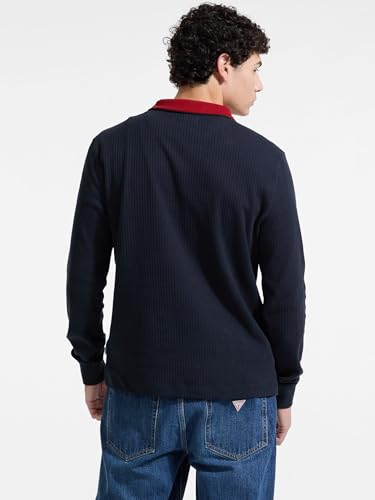 GUESS Ribbed Quarter Zip Pullover4