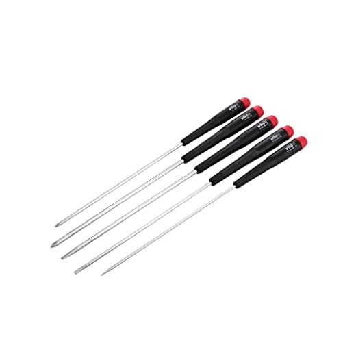 Wiha 26192 Slotted and Phillips Screwdriver Set, 5 Piece