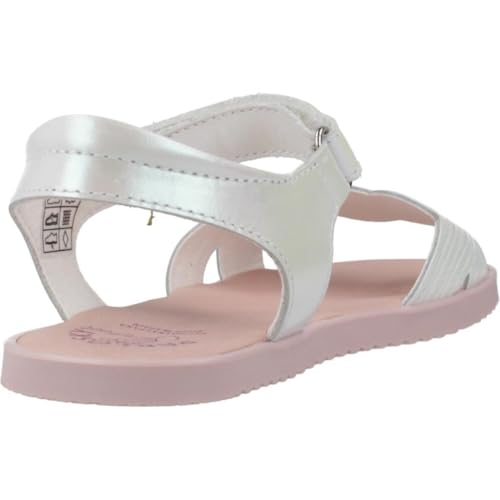 Girl's Glamorous Flat Sandals, White, 32 EU Ancho3