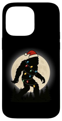Bigfoot Santa Christmas Tree Lights Funny Xmas X}zP[X iPhone 14 Pro Max p