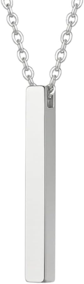 Personalized Vertical Bar Necklace with Children’s Names – Custom Engraved Name Pendant for Moms – Elegant Family Keepsake Jewelry - Remembrance Gift