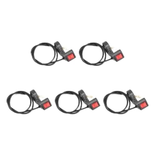 Interrupteur de phare guidon moto bouton poussoir marche arrêt accessoires ATV quad - 5 pièces