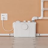 700MAX Macerator Pump for Basement Upflush System, Sewage Grinder Pump with with 4 Water Inlets for Toilet/Shower/Basin Waste Water Disposal, Durable Copper Motor, 29.8 ft Vertical