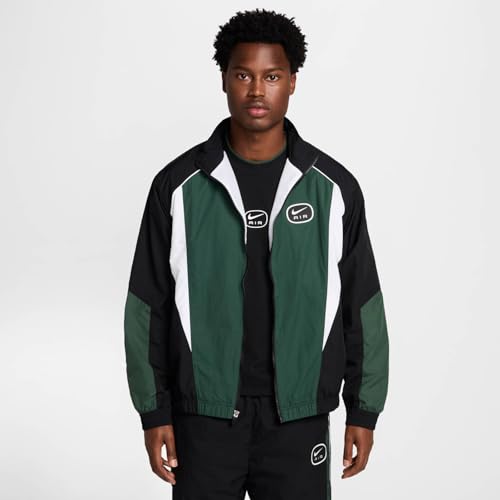 Nike Air Haut Tack Homme veste légère noire en haut tissé de sport