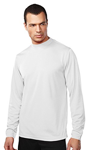 Tri Mountain Easy Care Polyester Turtleneck Shirt. 673,White,XX-Large