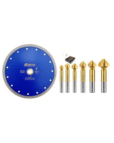 Fraise à chanfreiner et disque diamant SHDIATOOL pour des coupes nettes sans éclat