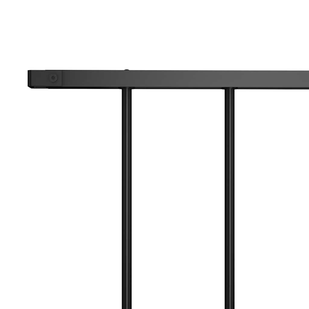 vidaXL Panel de Valla con Postes Cerca Cercado con Palos Vallado Pario Exterior Acero con Recubrimiento en Polvo Negro 1,7x1,25 m