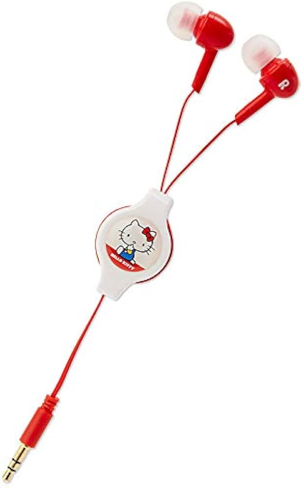 Amazon | グルマンディーズ ハローキティ リール式ステレオイヤホン