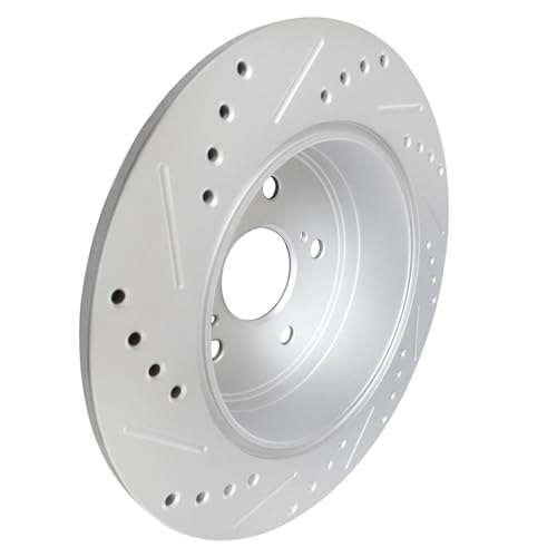 image for WEIZE Brake Kits Rear Brake Pads and Rotors Kit for Toyota 2012-2017 C