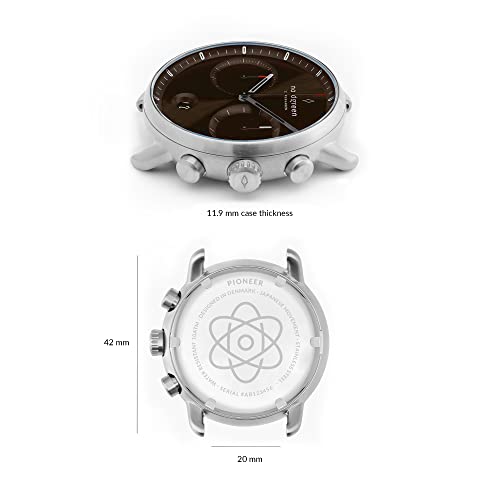 [ノードグリーン]Pioneer 北欧デザイン腕時計 サンレイブラウン ブラウンレザー 42mm 商品画像4