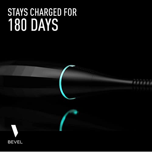 Bevel Beard Trimmer For Men - Limited Edition Black Cordless Trimmer, 8 Hour Rechargeable Battery Life, Tool Free Adjustable Zero Gapped Blade, Barber Supplies, Mustache Trimmer #TOP4