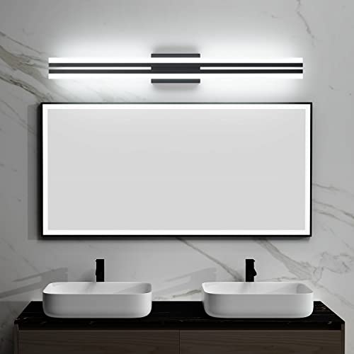Image of PRESDE Black Vanity Light for Bathroom Lighting Fixtures Over Mirror Modern 40inch LED Bath Wall Lighting Dimmable
