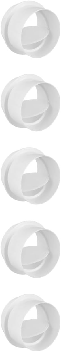OUNONA 5pcs Air Duct Vent Cover Pipe Flange Mount Material for Air Conditioner Exhaust Fan Residential Commercial Use