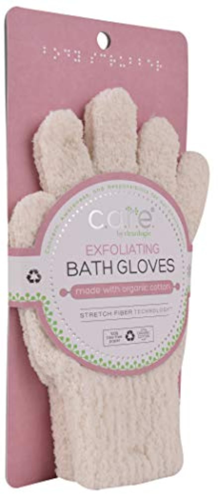 Exfoliating Bath & Shower Gloves, 1 Pair