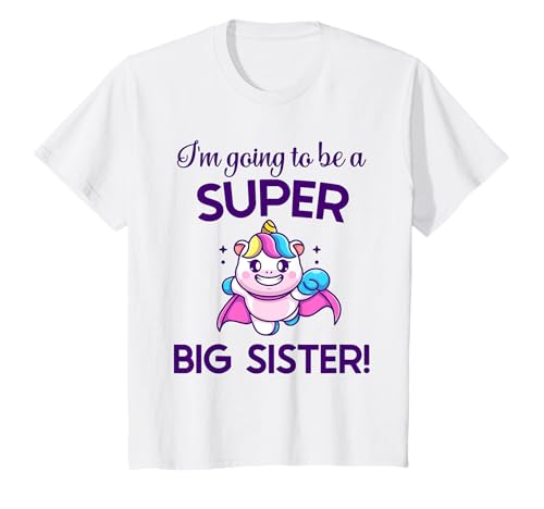 Niños Voy a ser una hermana grande idea de unicornio para una hija Camiseta