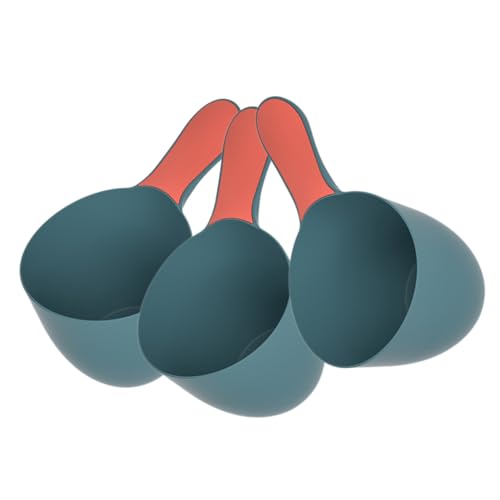 Mikinona 3個 バススプーン シャワーバケツ 風呂水スクープ バスルームツール バスハンドルひしゃく 浴室のシャワーの柄杓 レストラン用水取鍋 シャワーカップ プラスチック