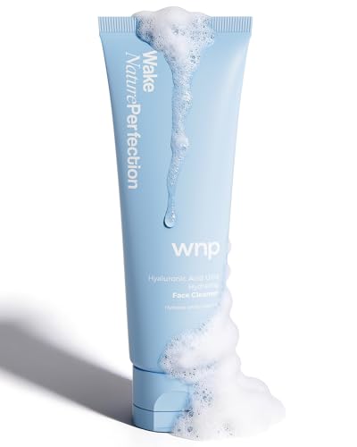WNP Centella & 4D Hyaluronic Acid Ultra-Hydrating Gentle Face Cleanser with 50% Amino Acid, Ceramide & Centella Asiatica. Gentle Daily Facial Wash for Dry & Sensitive Skin. Vegan SkinCare
