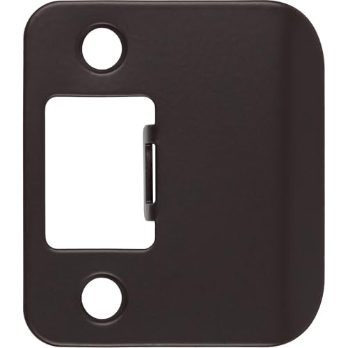 Round Corner Extended Lip Strike Plate, 2-1/4