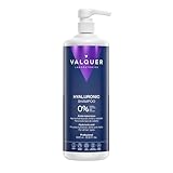 VALQUER Champú Ácido Hialurónico Zero | Hidrata y Repara el Cabello Seco y Dañado | Revitaliza y Protege con Keratina y Aloe Vera | Para Todo tipo de pelo | 1 L