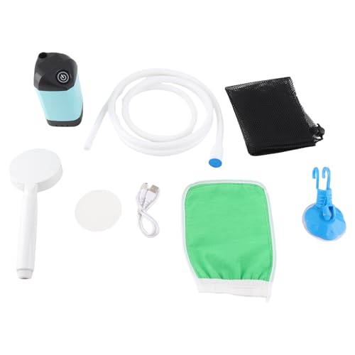 Ducha portátil para camping con bomba eléctrica IPX7 y batería de 4400mAh para camping, senderismo y backpacking miniatura 6