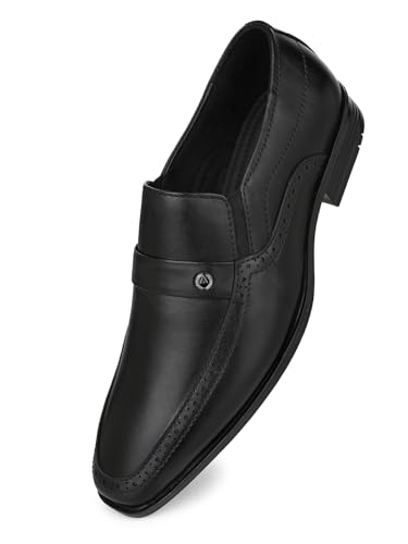 Image of ALBERTO TORRESI Genuine Leather Tan Slipon Formal Shoes