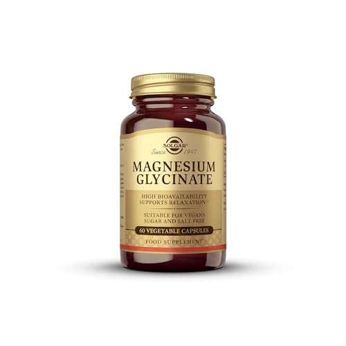 Solgar Magnesium Glycinate - Pack of 60 Capsules - Highly bioavailable Form of Magnesium Designed for Optimal Absorption and Gentle Support