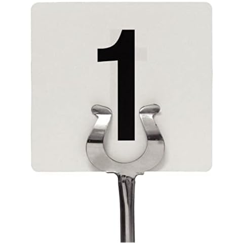 Olympia GC086 Tischnummern 1-25, 95 x 100 mm, für Hochzeiten, Kneipen, Restaurants, Cafés, Clubs, Bars, Schwarz Cover