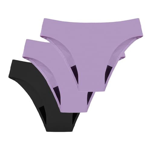 riou Bikini Menstrual Mujer Baño Cintura Baja Bañador Menstrual Niña Adolescentes Cómodas Bragas Trajes de Baño Menstruales Traje De Bikini Bañadores Tanga V-Shape Braguitas 2/3PC