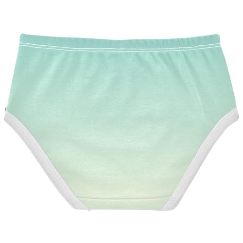 Joisal Green Blue Light Yellow Gradient Girls Underwear Toddler 2t Cotton Girl Panties Cute Designer Briefs Undies Kids2