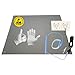 Produktbild Minadax 60 x 30cm GRAU Antistatik ESD Computer Matte Tischmatte Premiumqualität inkl. Manschette + 2,4m Verlängerung + ESD Handschuhe GR-L