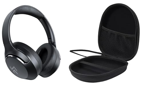 Image of VERTUS Headphone Carrying Hard Storage Bag Pouch Case Cover for CrossBeats Roar 2.0 Hybrid ANC Headphones /Boult Audio Anchor Bluetooth Wireless Over Ear Headphones (Black)