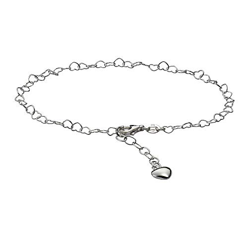 Tobillera de Plata de Ley ZEEme accesorio de plata diario sin piedras