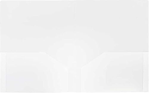 Miniatura 113 de JAM PAPER Heavy Duty Plastic Two Pocket Extra Tough School Folders - Blue - 6/Pack