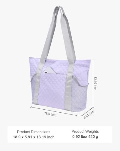 Large Beach Bag for Women, Water Resistant Sandproof Zipper Beach Tote Bag with Wet Pocket3
