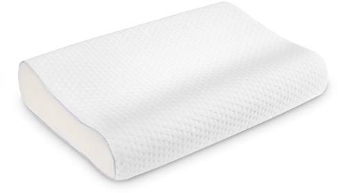 HOMFY Oreiller réglable en Hauteur pour Dormir Oreiller Ergonomique à Mémoire de Forme Oreiller Orthopédique Forme avec taie d'oreiller Amovible Oreillers Classiques