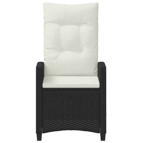 Fauteuil extérieur réglable avec table escamotable intégrée et coussins confort - 6