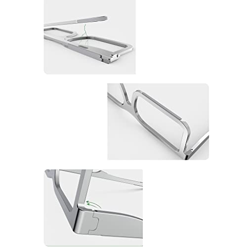 Soporte plegable para portátil de aleación de aluminio plano gris 6