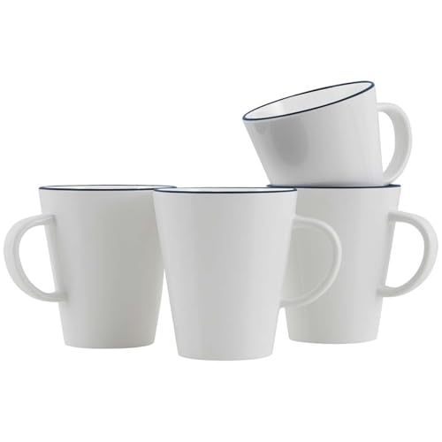 Gimex - Linea Line - Taza con asa - Azul - 350 ml - 4 Piezas