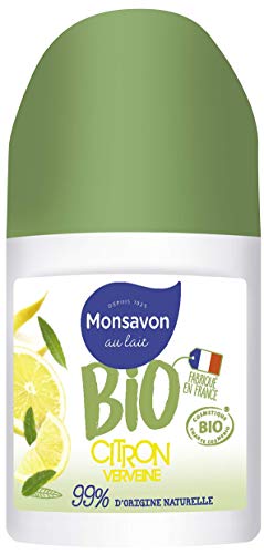 Monsavon Déodorant Bio Femme Bille Senteur Citron & Verveine, sans Alcool, 50ml Cover