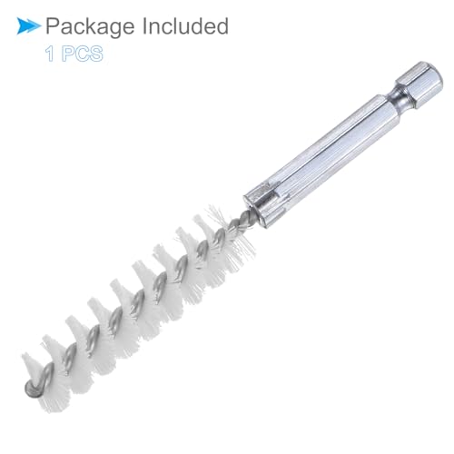 CoCud Bürstenkopf, 13 mm Durchmesser, 4 Zoll Länge, Nylon Reinigungsdrahtbürsten mit 1/4 Zoll Sechskantschaft - (Anwendungen: für Bohrmaschinen, Schleifmaschinen)