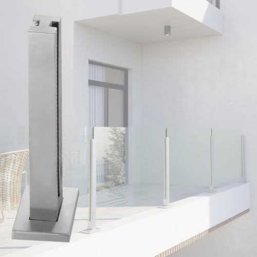 Poteau de garde-corps en verre en acier inoxydable haut de gamme 85 cm