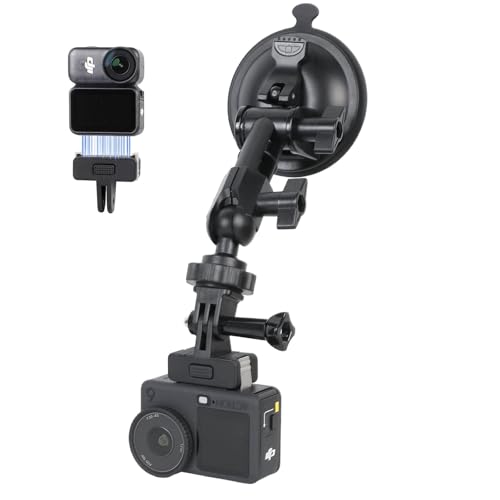 PellKing �z�Ճ}�E���g DJI Osmo Action 6�p 360°��] �_�u���{�[���w�b�h�}�E���g �Ԃ̃t�����g�K���X�_�b�V���{�[�h���T�|�[�g
