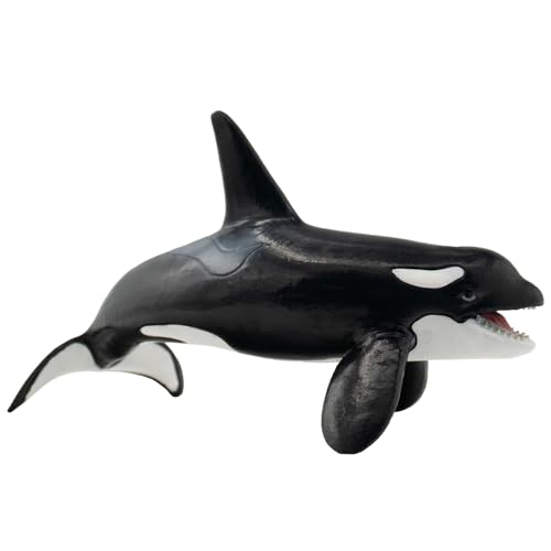 Bullyland 67409 - Spielfigur Schwertwal, ca. 16,5 cm große Tierfigur, detailgetreu, PVC-frei, ideal als kleines Geschenk für Kinder ab 3 Jahren